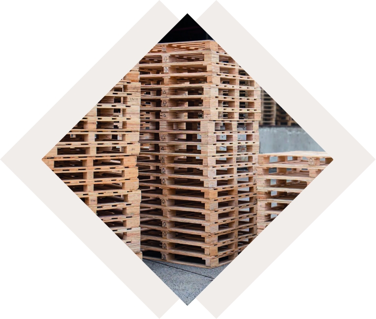 Stack of pallets photo