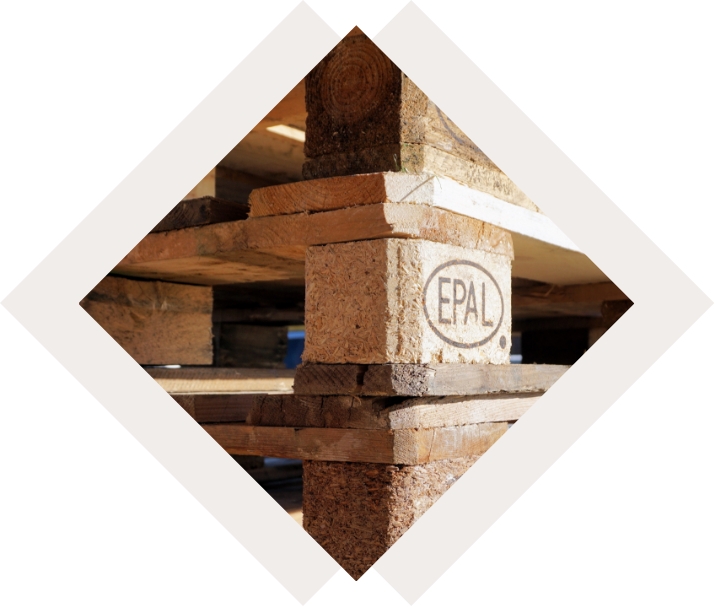 Stack of pallets photo