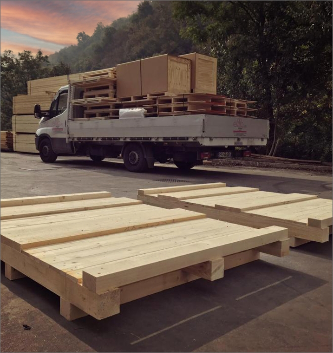 Pallet - pedane in legno per trasporto merci - Cona Srl